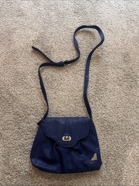 Quiksilver Navy Crossbody Bag with Turn-Lock